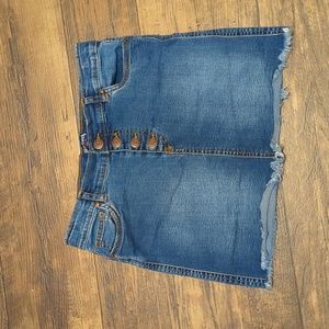 Blue candy denim skirt